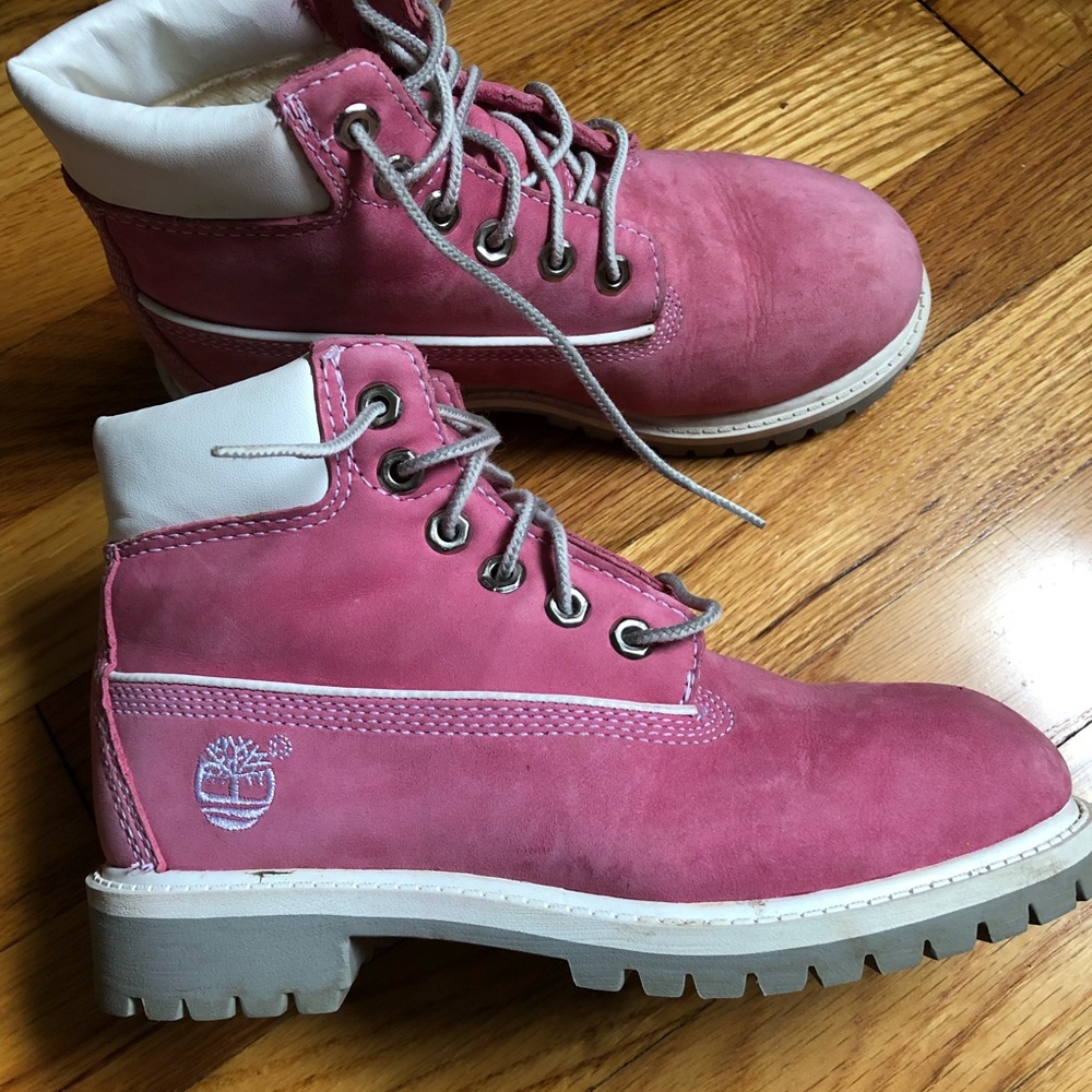 Children’s Pink Timberlands